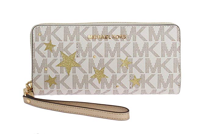 MICHAEL Michael Kors Women's Illustration Travel Continental Leather printed Wallet Clutch