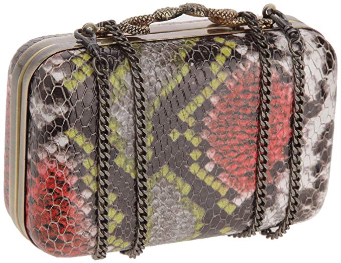 House of Harlow 1960 Women's Marley Snake Clutch One Size Blush