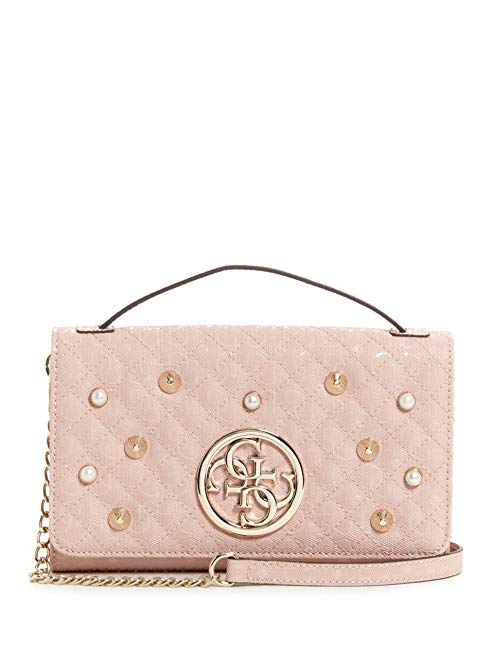 GUESS Gioia Embossed Stud-Embellished Clutch
