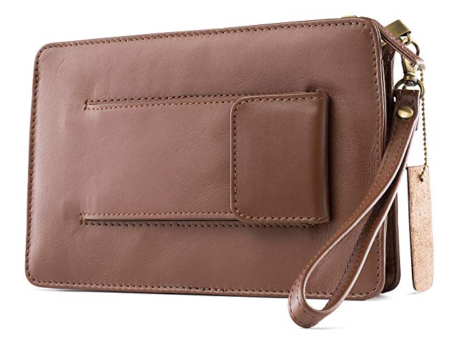 Visconti 02617 Mens Small Wrist Bag Carry- All Travel Clutch 9.5