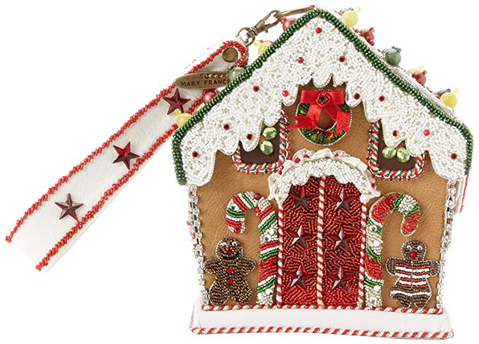 Mary Frances Gingerbread House Evening Bag
